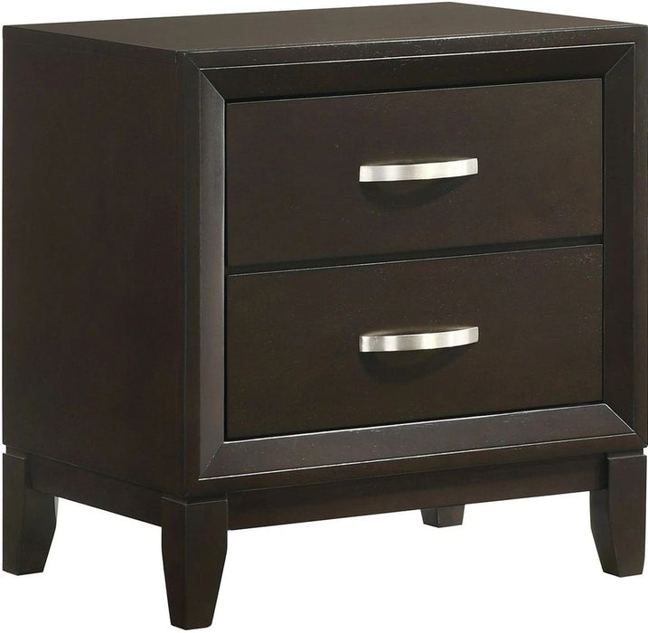 Elements International Beaumont Youth Nightstand in Merlot