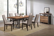 Spring Creek 5-piece Dining Room Set Natural Walnut and Taupe image