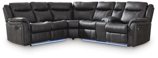 Sultan Meadow Reclining Sectional - Pierce Furniture Gallery