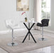 Kenzo Round Metal Top Bar Table Silver and Sandy Black image