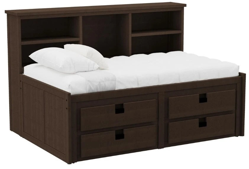 Elements International Cali Kids Twin Wall Bed in Brown image
