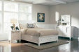 Sandy Beach 4 & 5 Piece Storage Bedroom Set with Sleigh Headboard E.King, Queen, & Cal.King - Pierce Furniture Gallery