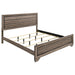 Kauffman California King, E.king, & Queen Panel Bed Washed Taupe - Pierce Furniture Gallery