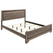Kauffman California King, E.king, & Queen Panel Bed Washed Taupe - Pierce Furniture Gallery