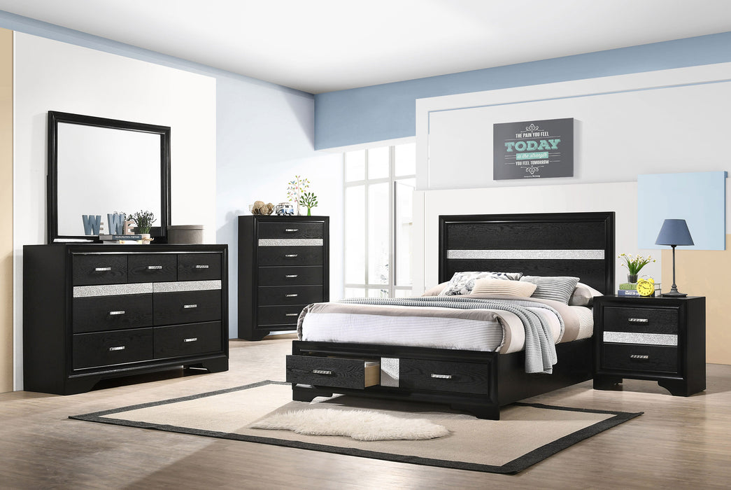 Miranda Panel Platform Storage Bed