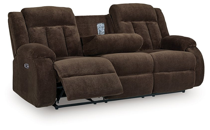 Observation Power Reclining Sofa with Drop Down Table - Pierce Furniture Gallery