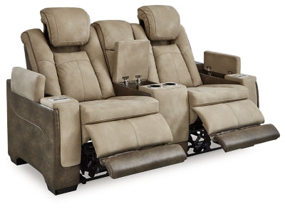 Next-Gen DuraPella Power Reclining Loveseat with Console - Pierce Furniture Gallery