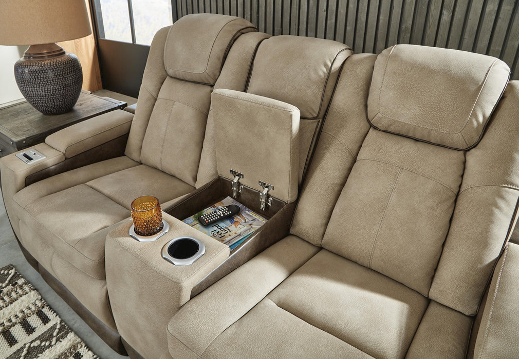 Next-Gen DuraPella Power Reclining Loveseat with Console - Pierce Furniture Gallery