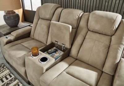 Next-Gen DuraPella Power Reclining Loveseat with Console - Pierce Furniture Gallery