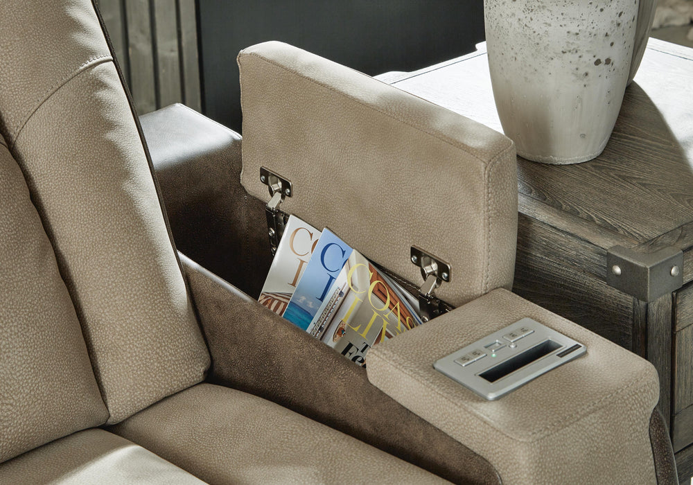 Next-Gen DuraPella Power Reclining Loveseat with Console - Pierce Furniture Gallery