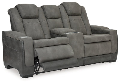 Next-Gen DuraPella Power Reclining Loveseat with Console - Pierce Furniture Gallery