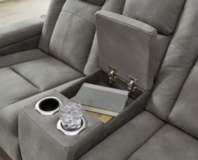 Next-Gen DuraPella Power Reclining Loveseat with Console - Pierce Furniture Gallery