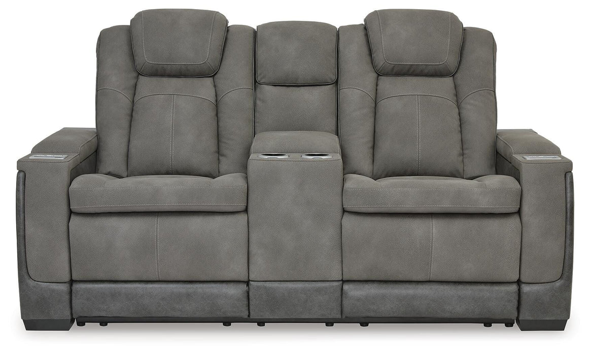Next-Gen DuraPella Power Reclining Loveseat with Console - Pierce Furniture Gallery