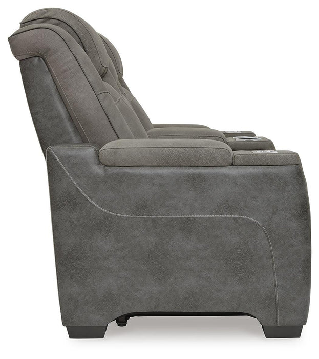 Next-Gen DuraPella Power Reclining Loveseat with Console - Pierce Furniture Gallery