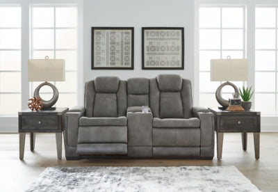 Next-Gen DuraPella Power Reclining Loveseat with Console - Pierce Furniture Gallery