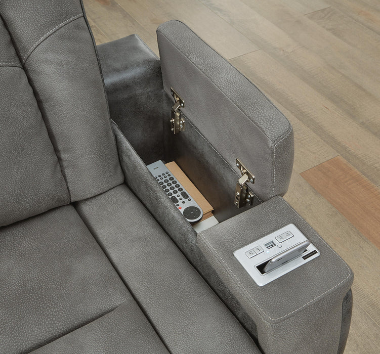 Next-Gen DuraPella Power Reclining Loveseat with Console - Pierce Furniture Gallery