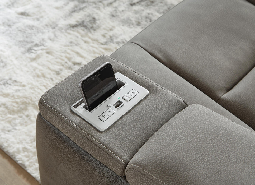 Next-Gen DuraPella Power Reclining Loveseat with Console - Pierce Furniture Gallery