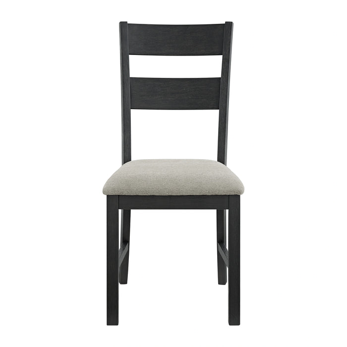Garcia 6PC Dining Set with Table, 4 Chairs, and Bench in Black