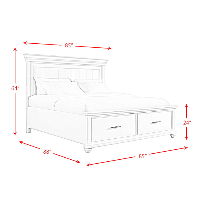 Slater Platform Storage Bedroom Set Black