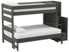 Elements International Cali Kids Twin over Full Bunk Bed with Staircase in Sleek Gray image