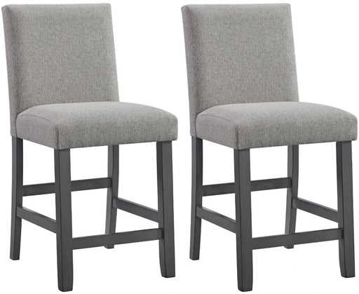 Elements International Seneca Counter Height Dining Chair (Set of 2) in Grey image
