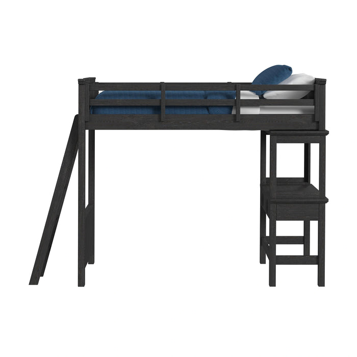 Hampton Kids Loft with Ladder and Desk with Speaker