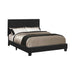 Mauve Twin Upholstered Bed Black image