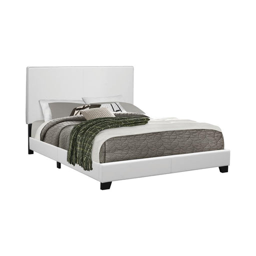 Mauve Full Upholstered Bed White image
