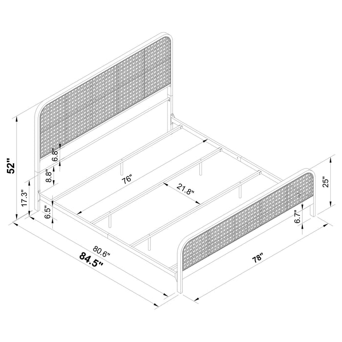 Lanewood Eastern King Bed - Pierce Furniture Gallery