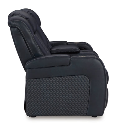 Fyne-Dyme Power Reclining Loveseat with Console - Pierce Furniture Gallery