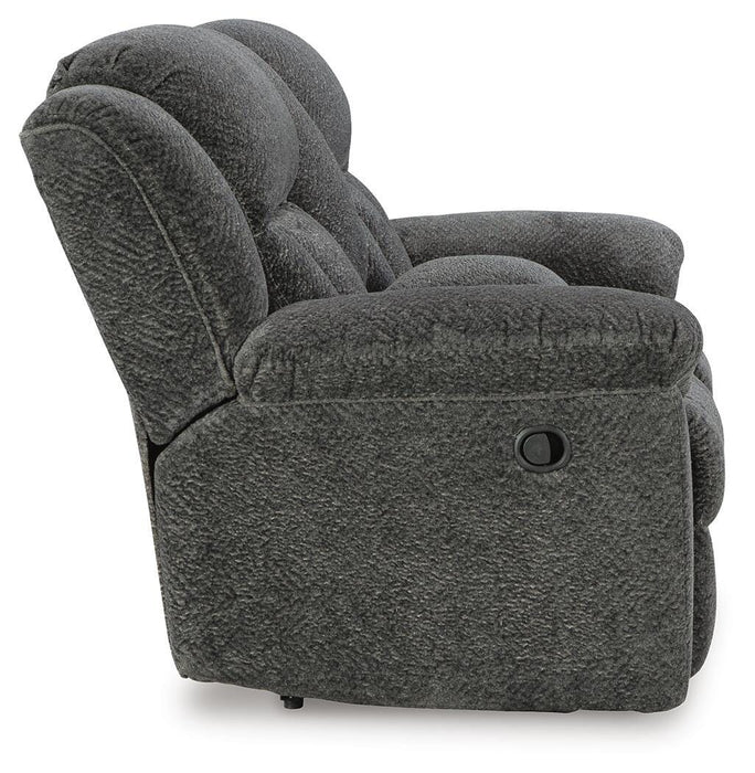 Frohn Reclining Loveseat with Console - Pierce Furniture Gallery