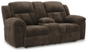 Frohn Reclining Loveseat with Console - Pierce Furniture Gallery