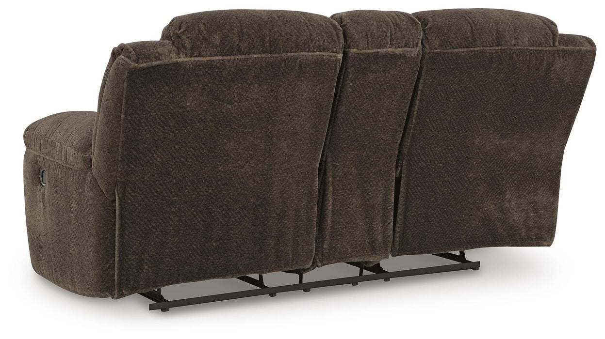 Frohn Reclining Loveseat with Console - Pierce Furniture Gallery