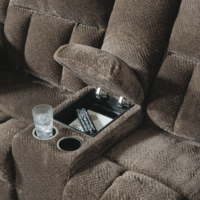 Frohn Reclining Loveseat with Console - Pierce Furniture Gallery
