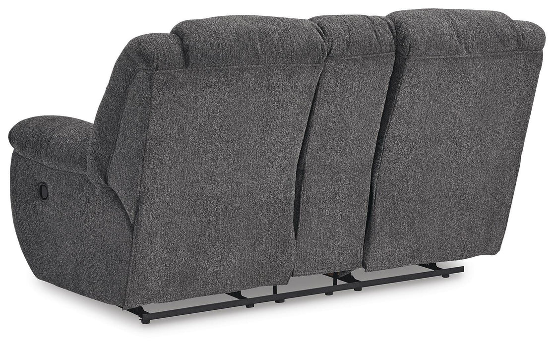 Foreside Reclining Loveseat with Console - Pierce Furniture Gallery