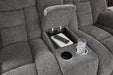 Foreside Reclining Loveseat with Console - Pierce Furniture Gallery