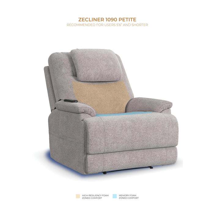 Zecliner Model 2 Petite Latitudes Power Lift Sleep Recliner with Power Headrest & Lumbar