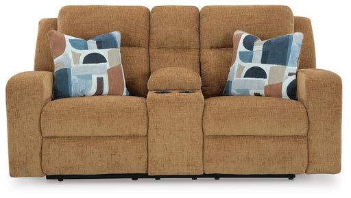 Kanlow Reclining Loveseat with Console - Pierce Furniture Gallery