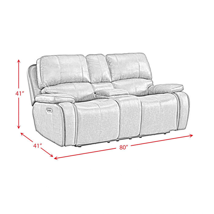 Atlantis 2PC Living Room Set in Heritage Brown-Sofa & Loveseat