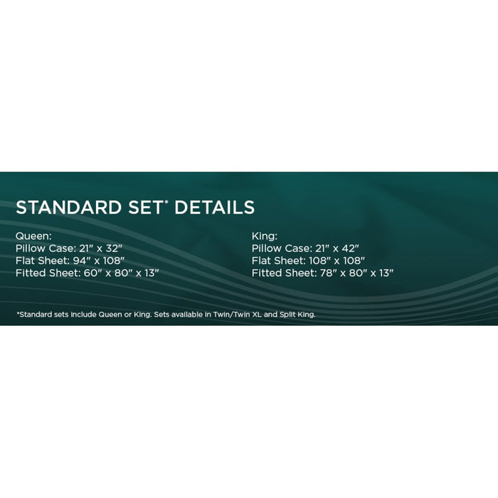 TEMPUR-Adapt Luxe Egyptian Cotton Sheets - Graphite