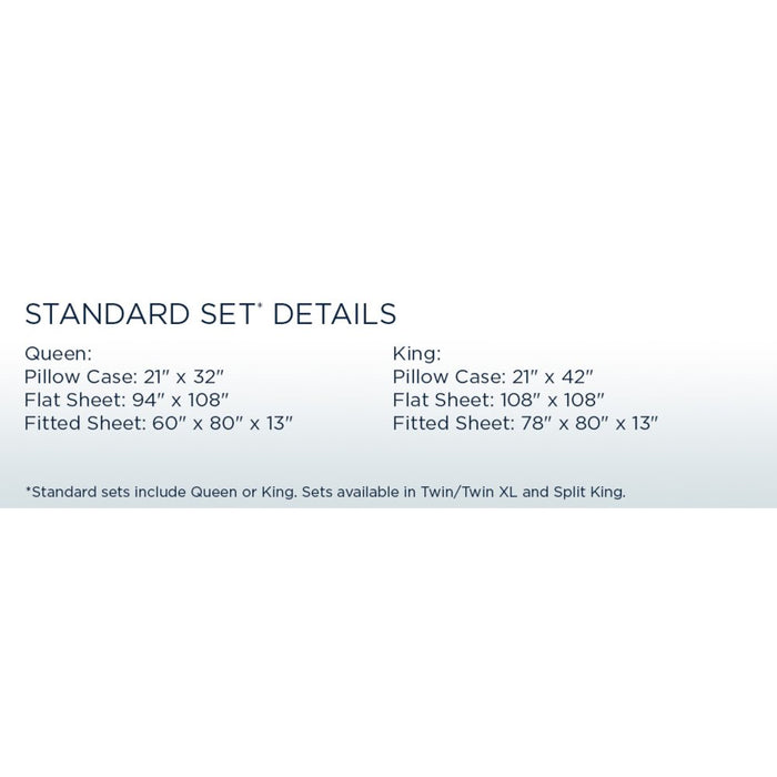 Tempur-Pedic ProPerformance Sheet Set- Sleepy Blue