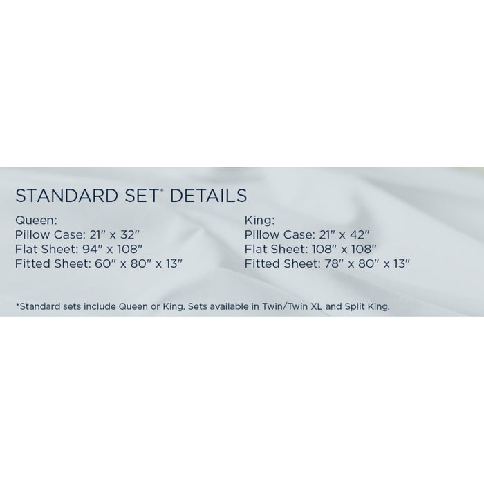TEMPUR Luxe Egyptian Cotton Sheet Set Sandstone
