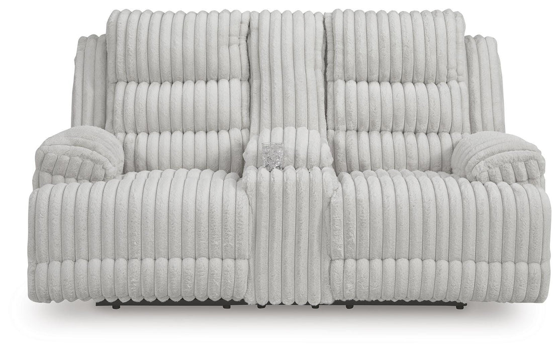 Rhines Falls Power Reclining Loveseat with Console - Pierce Furniture Gallery