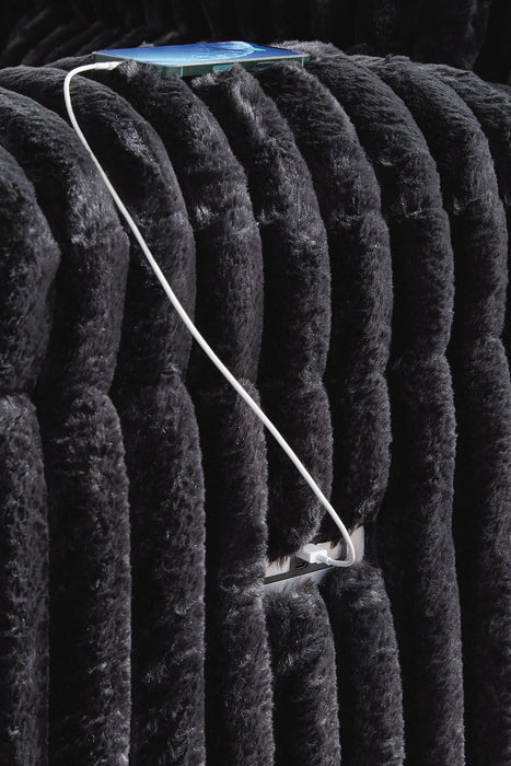 Rhine Falls Reclining Loveseat with Console - Pierce Furniture Gallery