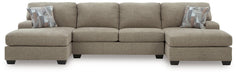 Newellen Sectional with Double Chaise - Pierce Furniture Gallery