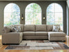 Newellen Sectional with Chaise - Pierce Furniture Gallery