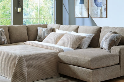 Newellen Sleeper Sectional with Chaise - Pierce Furniture Gallery