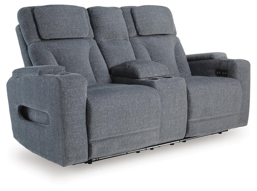 Studio Cave Power Reclining Loveseat with Console - Pierce Furniture Gallery