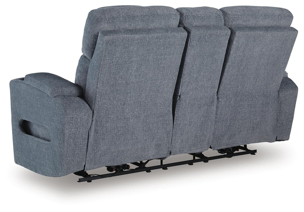 Studio Cave Power Reclining Loveseat with Console - Pierce Furniture Gallery