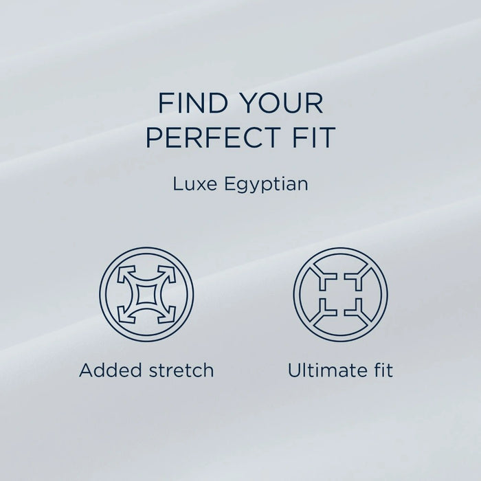 TEMPUR Luxe Egyptian Cotton Sheet Set White